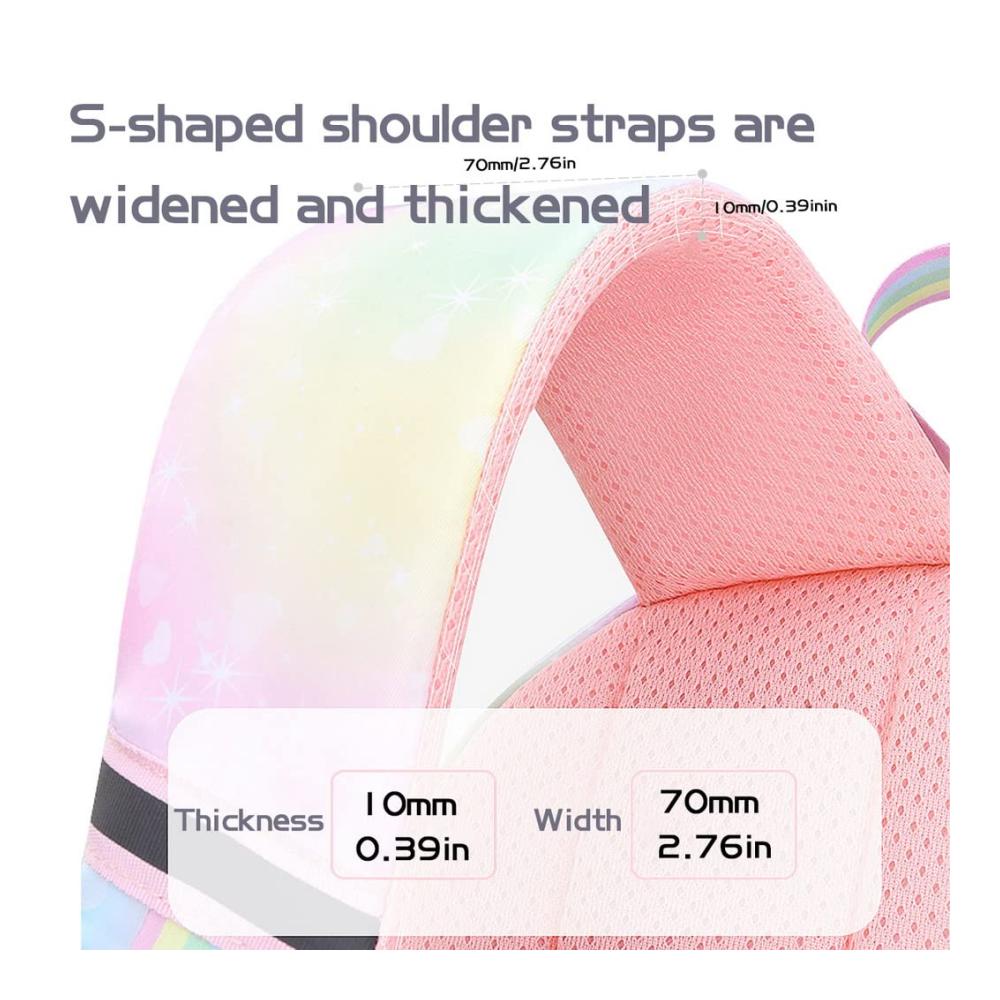ACMEDE Mädchen Kinderrucksack – Leichter Schulranzen mit Galaxie Aufdruck für 1-6 Klasse – Kinder Schulrucksack ideal für Schule und Freizeit