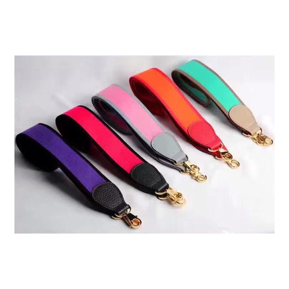 Breiter Damen-Schultergurt 103cm - Bunter Schulterriemen für Handtaschen Tragetaschen - Orange Schultergurt für stilvolle Taschen