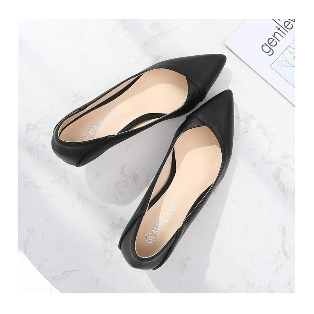Damen Pumps Elegante Lederplattform mit Stiletto-Absatz Büro- und Freizeitschuhe in Übergröße 35-46