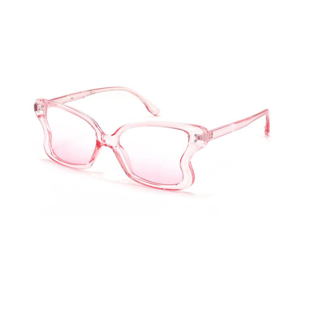 Mode-Sonnenbrille für Damen Personalisierte PC-Sonnenbrille mit Schmetterling Design und UV-Schutz (Farbe VS