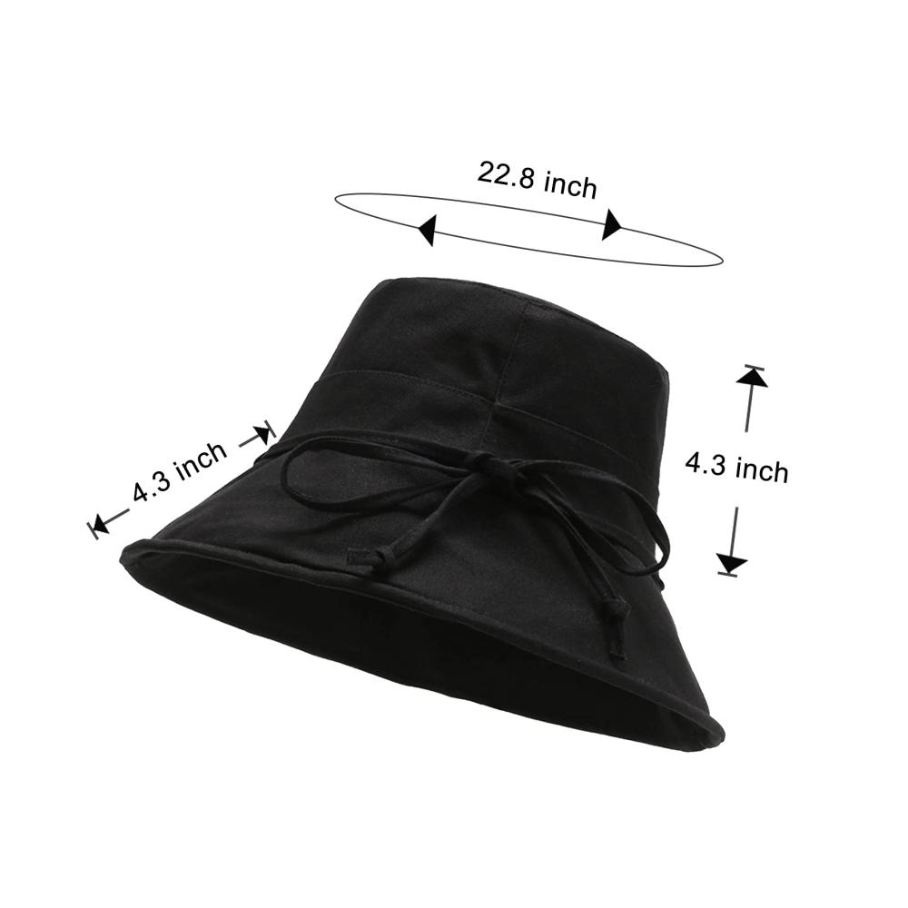 Andiker Fischerhüte - Faltbarer Sommerhut für Damen und Mädchen mit Nackenschnur ideal für Outdoor-Aktivitäten