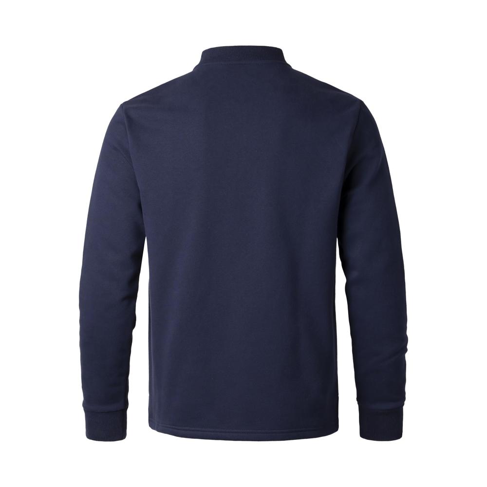 Herren Sweatshirt mit Micro Innenfleece Knopfverschluss und Baumwolle – Warmes Langarmshirt für Outdoor Herbst und Winter