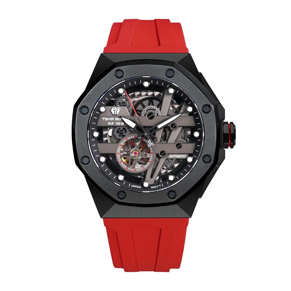 8803-schwarz Rot