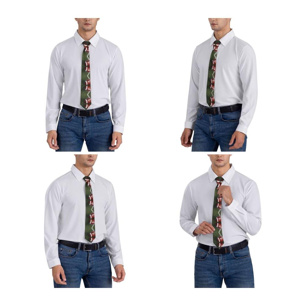 Herren Hochzeitskrawatte mit Cowboyhut und Stiefelmotiv – Ideales Accessoire für Bräutigam Trauzeugen Missionen und Tänze – Perfektes Geschenk