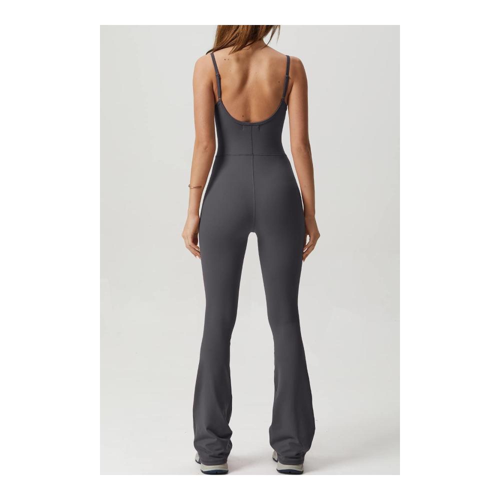 Damen Jumpsuit Spaghetti-Träger Bodycon Schnitt Voll Länge - Stilvoller Einteiler für Frauen