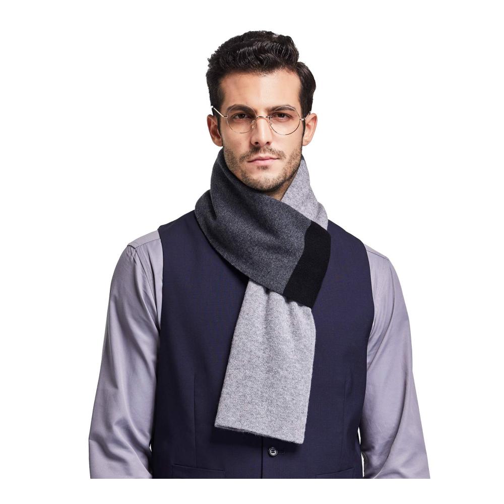 Winterschal Herren 100% Merinowolle - Premium Warm & Weich