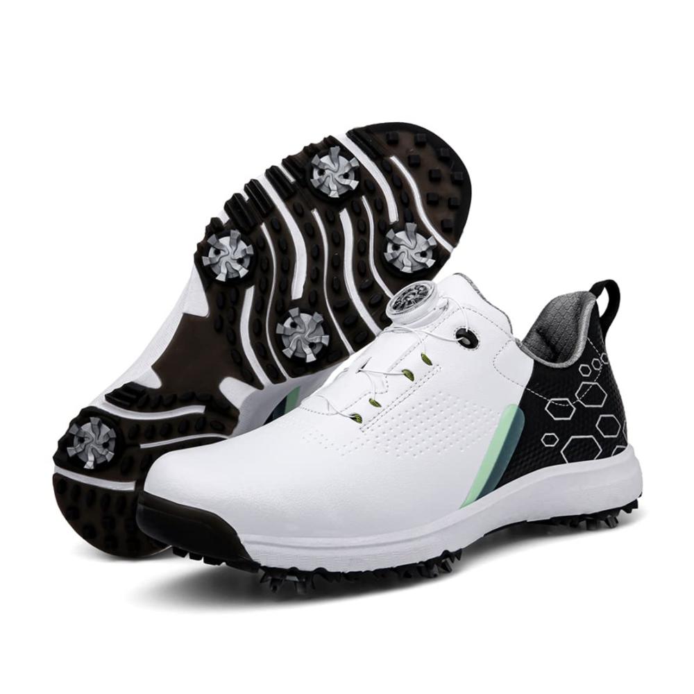 Wasserdichte Abriebfeste Herren Golfschuhe mit Rutschfestigkeit und Drehschnalle