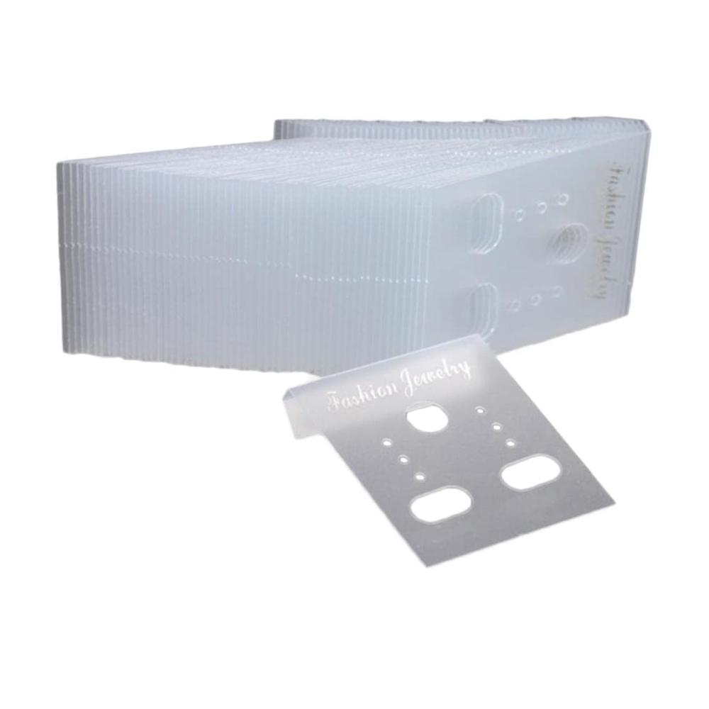 1000er Packung Transparente Ohrring Ohrstecker Display Karten für Schmuckständer Großverpackung für Präsentation und Aufbewahrung