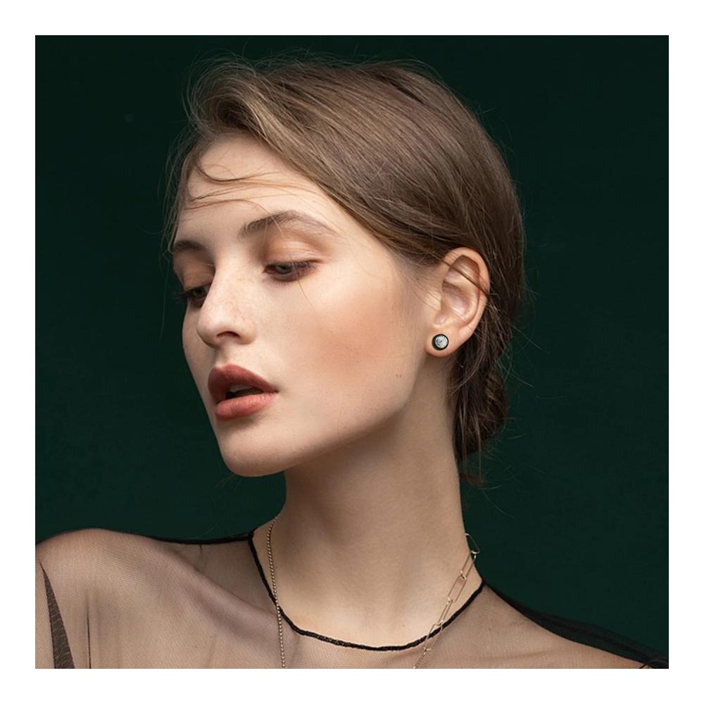 Edelstahl Ohrstecker Set für Männer - 9-16 Paare Schwarz Silber Ohrringe 8mm Fake Plugs Ohr Tunnel Piercing Runde Schraube Barbell Ohrstöpsel Faux Gauges