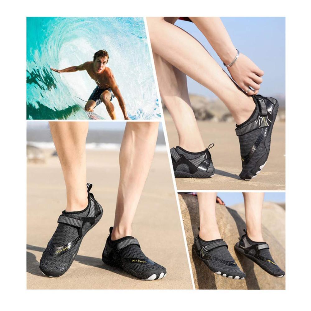 Aqua Schuhe - Schnelltrocknende Barfußschuhe für Strand Yoga Schwimmen und mehr | Unisex Wasserschuhe für Traillauf Gym Fitness Surfen Tauchen Bootfahren