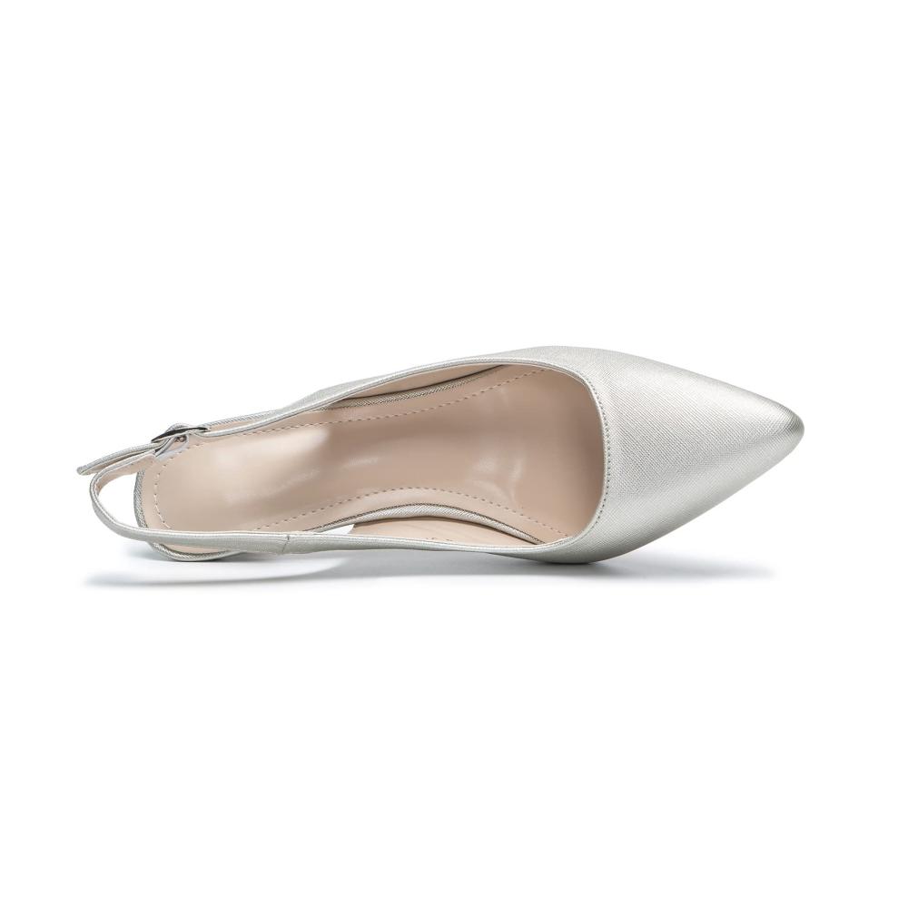 Aro Lora Damen Slingback Kitten Heel Pumps - Elegante Sandalen mit spitzer Zehenpartie