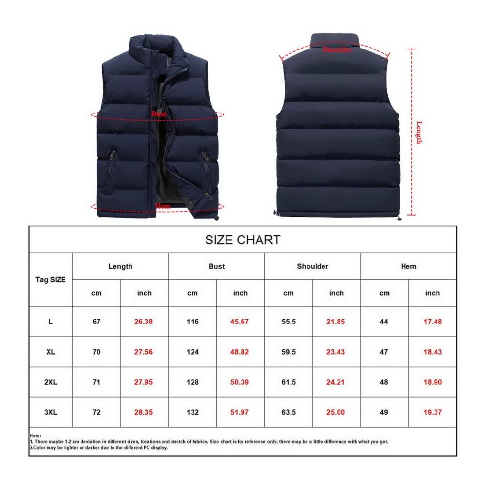 Herren Steppweste Schwarz | Bodywarmer Sportweste | Ärmellose Freizeitjacke | Kragenlose Warme Puffweste | Slim Fit Übergangsjacke M-2XL
