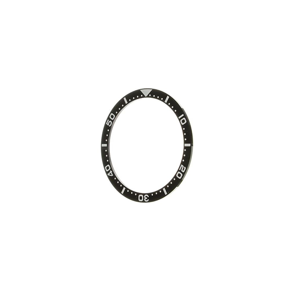 38mm Black Ceramic Lünette für Seiko Uhr - Displayschutzfolien Wasserdicht Automatische Herrenuhr Zubehör Armbanduhr Lünette Ersatz
