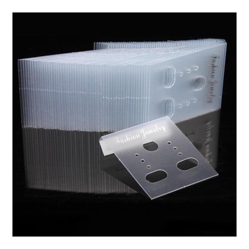 1000er Packung Transparente Ohrring Ohrstecker Display Karten für Schmuckständer Großverpackung für Präsentation und Aufbewahrung