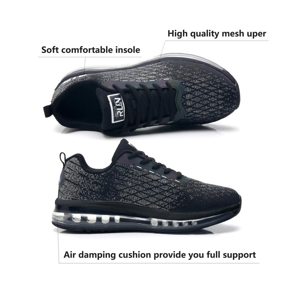 Outdoor Fitnessschuhe für Herren und Damen – Leichte Laufschuhe ideal für Joggings Tennis Straßenlauf und Fitness im Freien – Bequeme Sportschuhe und Sneaker für Gym und Traillauf in Größen 36-47