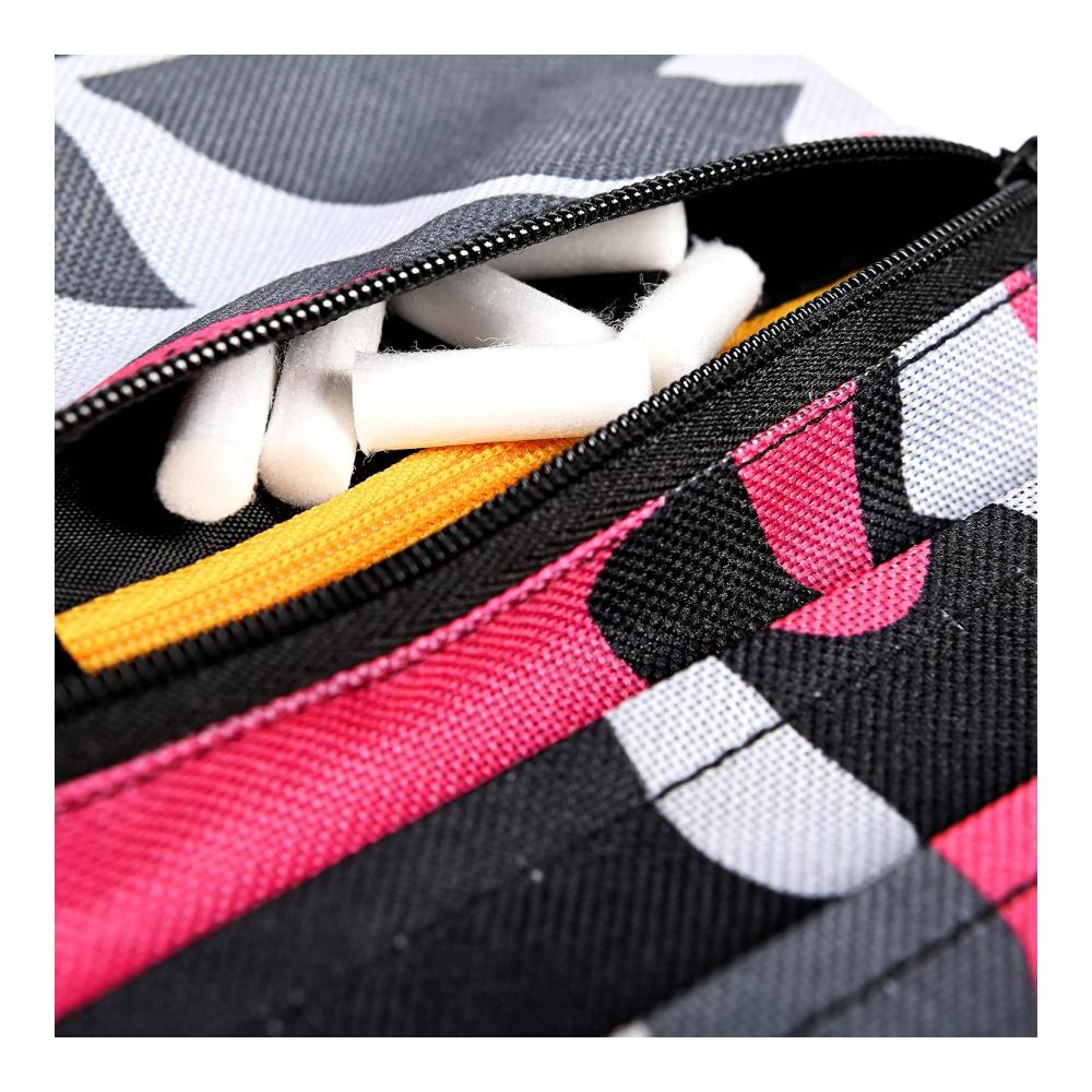 Tabaktasche für Damen Stilvolles Zigarettenetui & Tabakbeutel mit Fächern für 30/50g Tabak Drehertasche inklusive Platz für Filter Blättchen und Feuerzeug