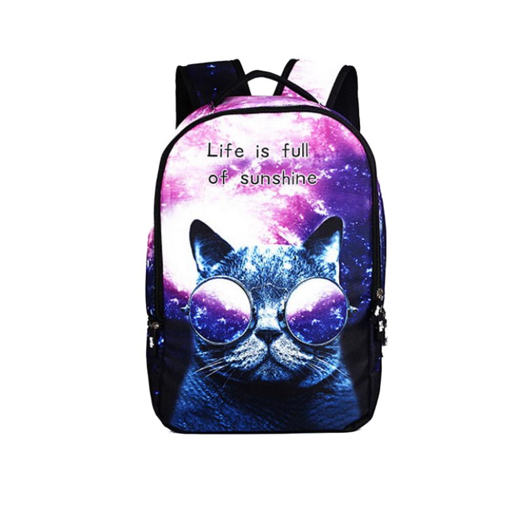 ACME Unisex Schulranzen Rucksack - 3D Tiere Polyester Schultasche 31x15x48cm Leicht und Langlebig