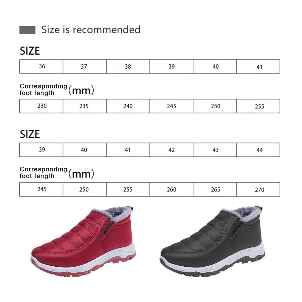 Ankle Snow Boots für Senioren | Warme rutschfeste Winterstiefeletten - Indoor & Outdoor Stiefel für mittleres und höheres Alter