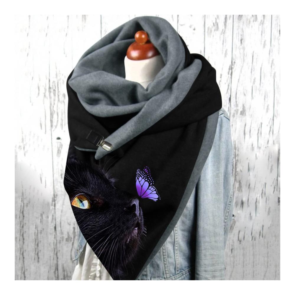 Dreiecksschal Damen Wärmendes Strick Dreieckstuch mit Stift – Soft Knitwear für Herbst & Winter – Modischer Schal als Geschenk