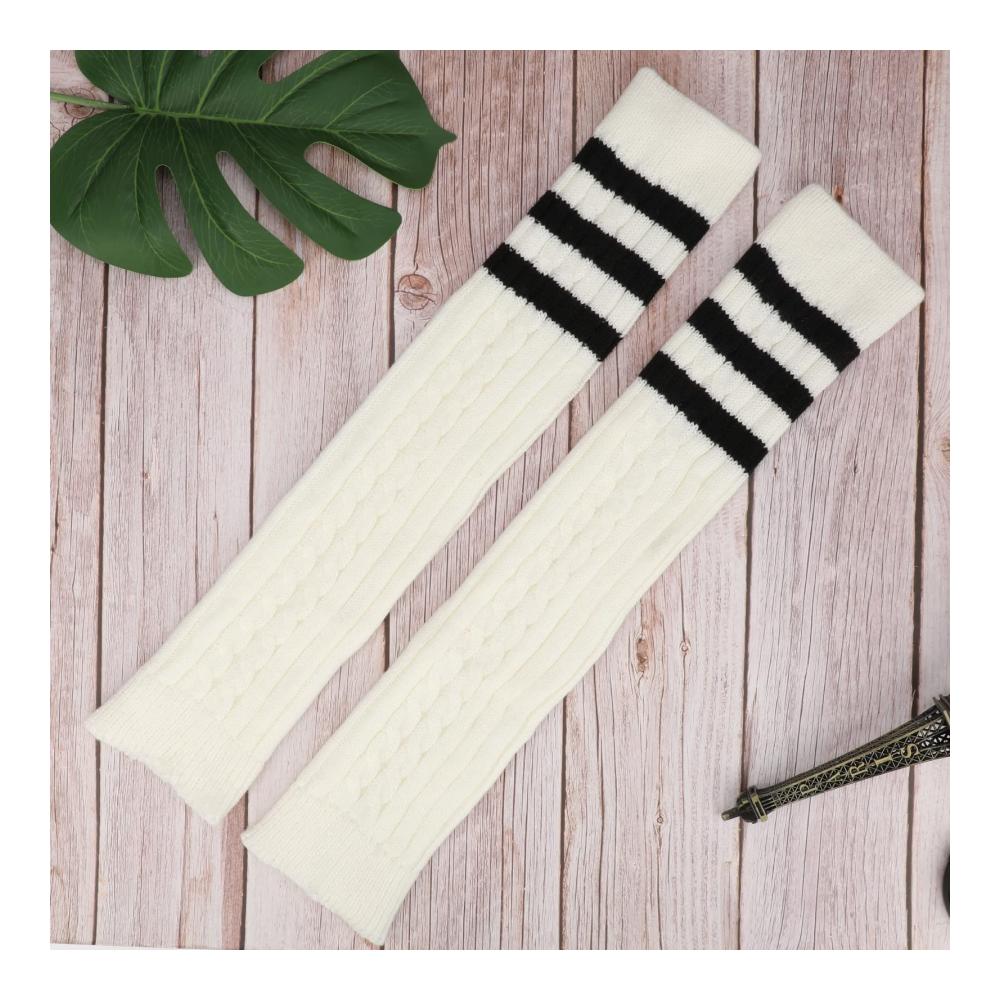 2 Paar Damen Stulpen – Gestrickte Beinwärmer für Winterwärme Lang Stulpe Leg Warmer Strick Häkelarbeit Mädchen Stiefel Abdeckung
