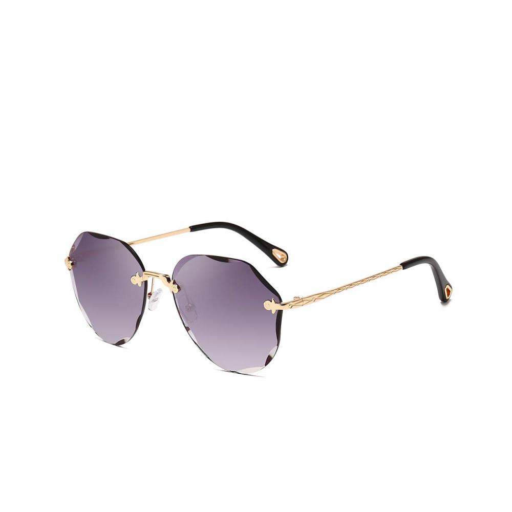 Diamant-Schneidrandlose Sonnenbrillen Stilvolle Damen-Accessoires für den Outdoor-Schutz (Modell K0637