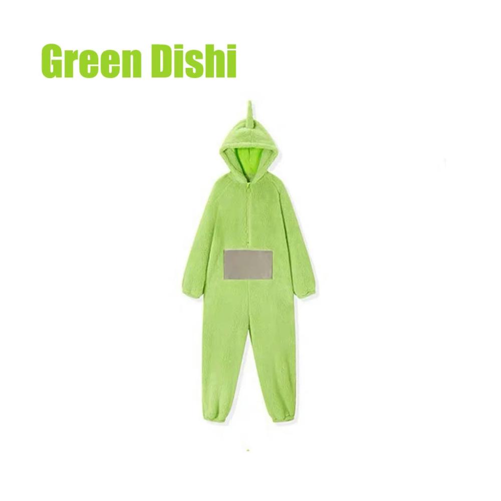 Teletubbies Onesie Damen Warme Einteiler Pyjamas für Erwachsene - Unisex Tierkostüm Cosplay ideal für Homewear Nachtwäsche und Party