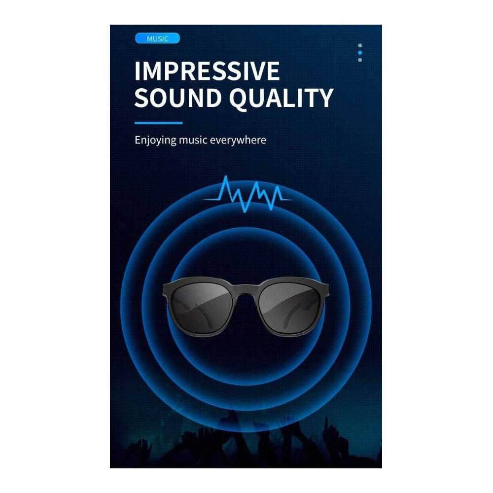 Bluetooth-Sonnenbrille mit Smart Audio Polarisierten Linsen und Freisprechfunktion - Ideal für Outdoor-Aktivitäten