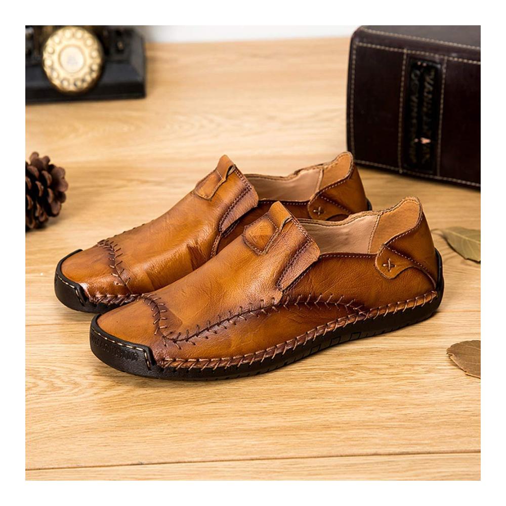 Herren Slipper & Mokassins Echtes Leder Komfortabel für Frühling & Herbst