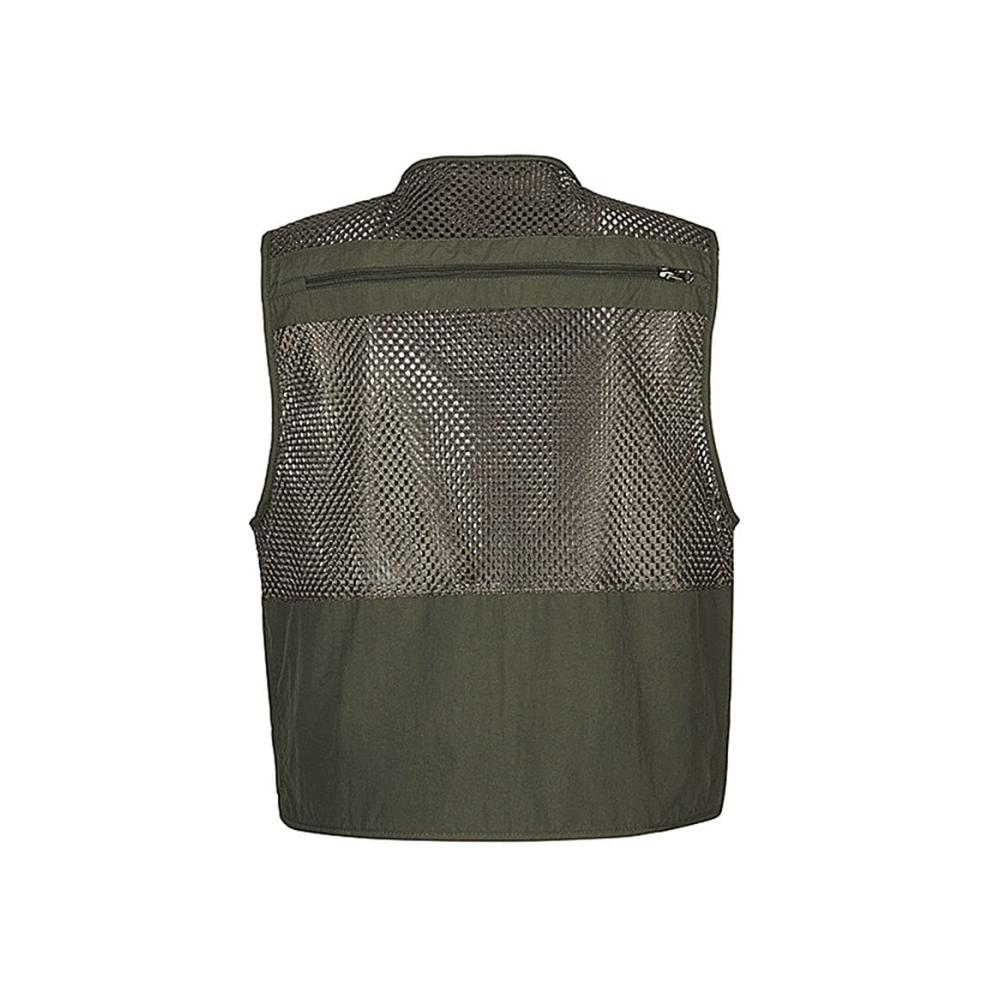 Herren Outdoor Mesh Weste - Atmungsaktiv Multifunktional mit Mehreren Taschen für Angeln Trekking & Arbeit