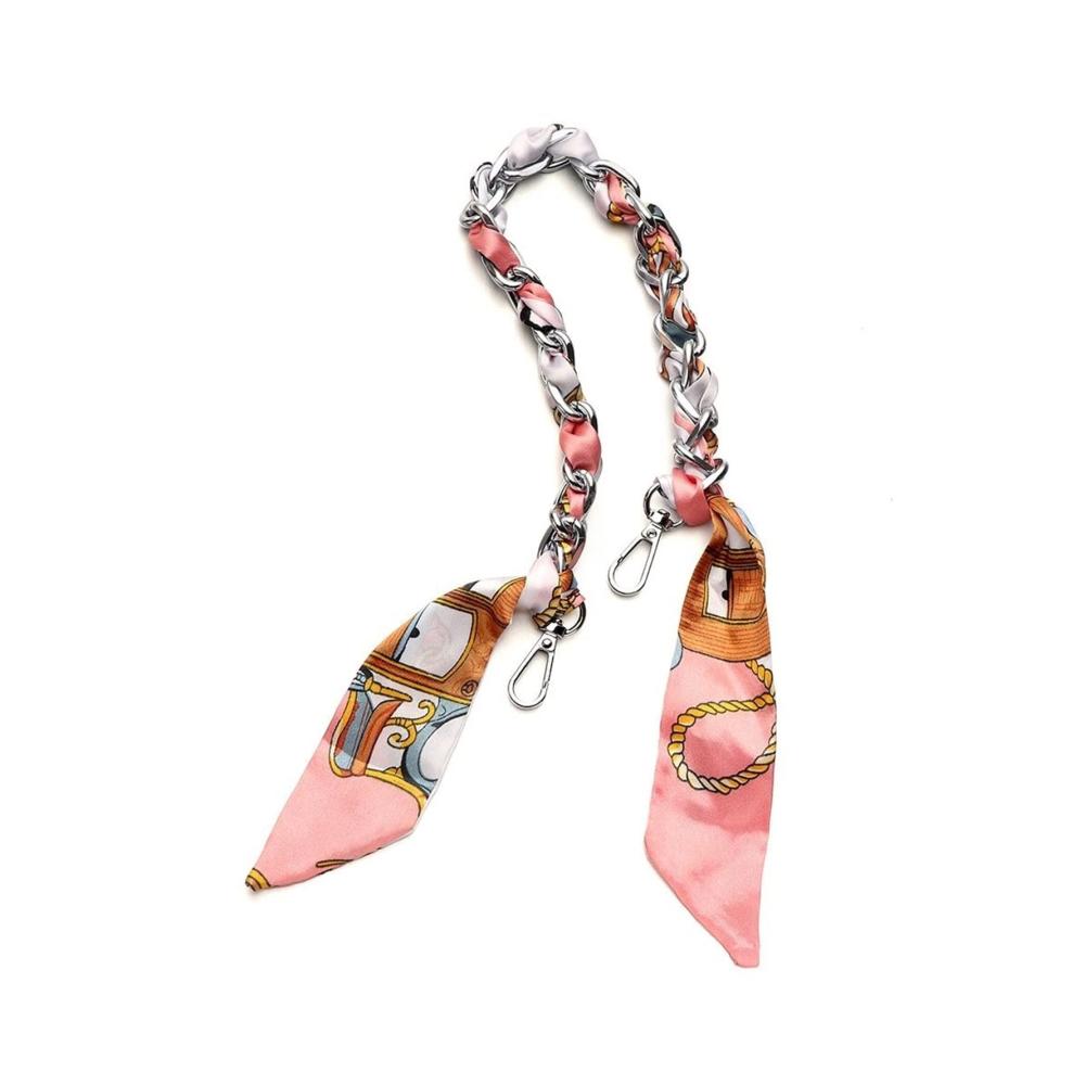 Schöner DIY Umhängeketten-Set Taschengurte Silberschal & Ersatzgurt - Stil11