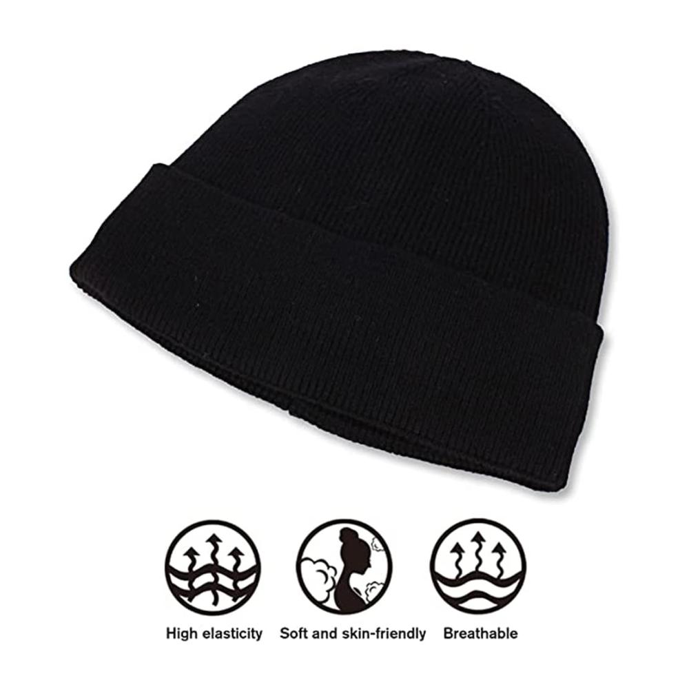 Anime Beanie Hochwertige Strickmützen für Herren – C.a.n-a.m Slouch Design mit Druck Perfekte Beanie Hats für Sport und Freizeit
