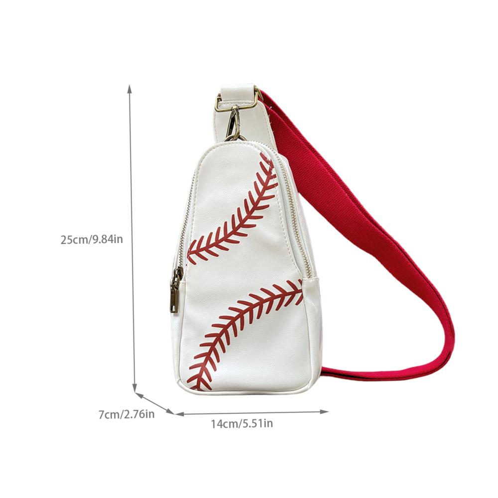 Frauen Clutches Sportlicher Baseball Rucksack mit Schlinge Chest Tasche und Crossbody Messenger Bag – Ideal für Casual Styling