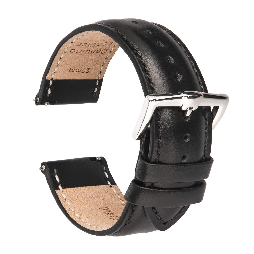 BRISMASSI ESETTI Schnellverschluss Uhrenarmbänder - Hochwertiges Top Grain Kalbsleder - Elegante Ersatzarmbänder in verschiedenen Größen (16mm 18mm 19mm 20mm 21mm 22mm) für Herren & Damen - Perfekt für Uhren & Smartwatches