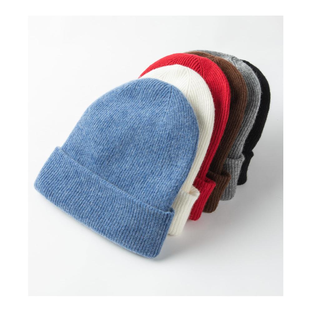 Damen Strickmütze Hochwertige 100% reine Kaschmir Dual-Layer Wintermütze - Dicke weiche & warme Skikappe für Damen