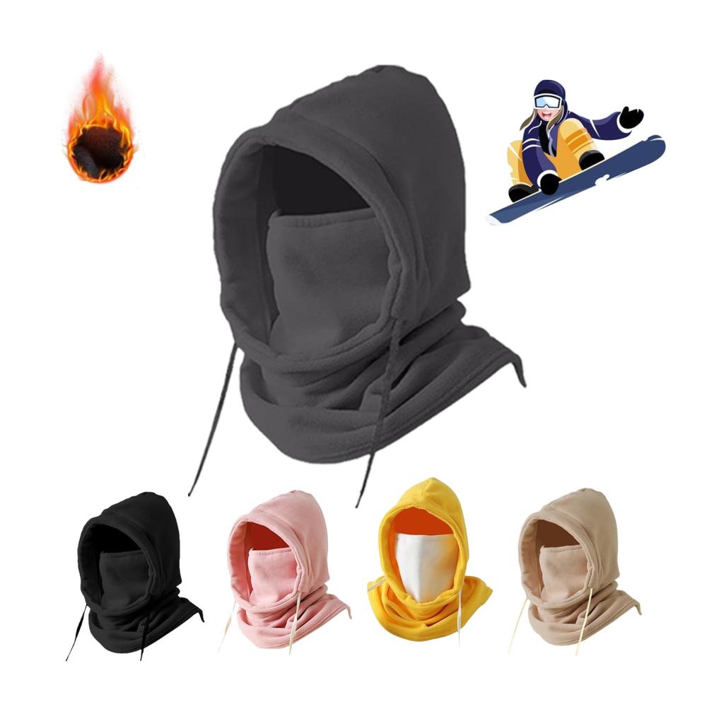 Sturmhaube Fleece Winddichte Skimaske mit Plüsch Fahrradhaube Vollgesichtsmaske Wintermütze Beanie – Ideal für Outdoor-Sportarten bei kaltem Wetter