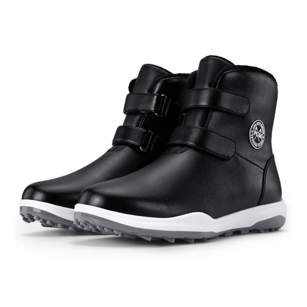 Golf Shoes for Women Waterproof Microfiber Leather Sneakers with Winter Warmth Anti-Skid Velcro System Lightweight Design and Outdoor Anti-Slip Traction for Comfortable Golf Walks