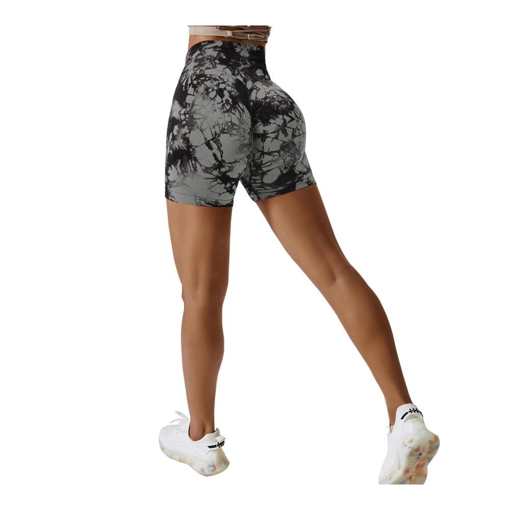 Nahtlose High-Waist Damen-Sportshorts für Yoga & Fitness - Booty Scrunch Effekt Push-Up Athletic Gym Wear