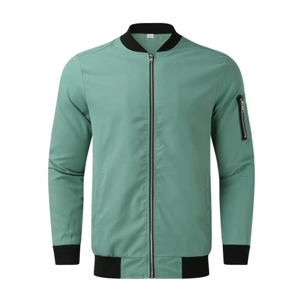 2023 Herren Winterjacke mit Eleganz und Funktion - Langarm Reißverschluss Taschen Mantel ohne Kapuze
