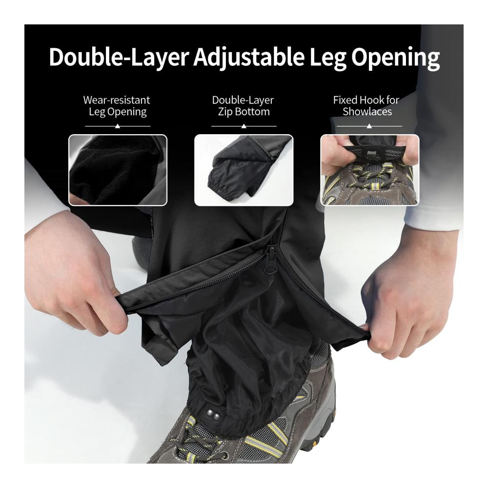 AOLI RAY Herren Skihose Snowboardhose mit Abnehmbaren Trägern - Wasserdicht Gefüttert & Winddicht - Ideal für Outdooraktivitäten
