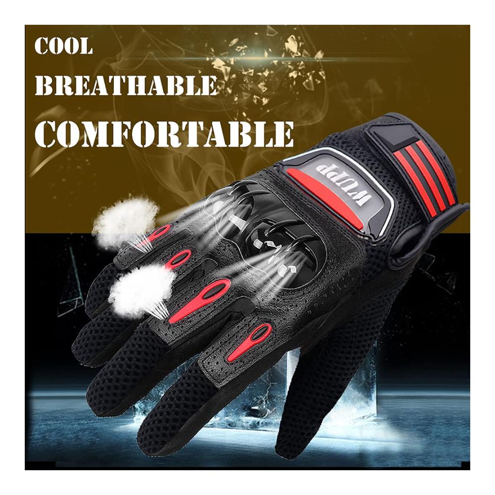 Motorradreithandschuhe Touchscreen Motorrad-Vollfingerhandschuhe für Radfahren ATV Jagd Wandern - Schwarz XXLarge