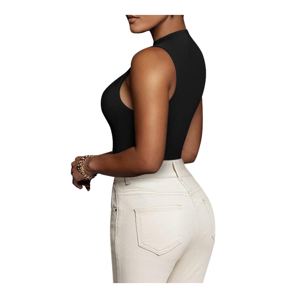 Bodysuit Damen Elegant und vielseitig – Kurzarm Body mit String und Eckigem Ausschnitt