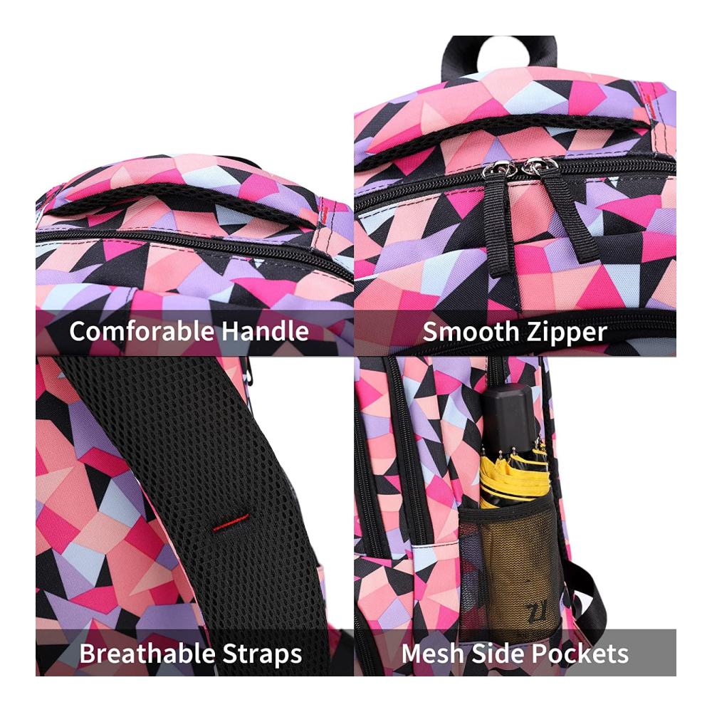 3-in-1 Kinderrucksack Set für Schule - Mädchen und Jungen Schulrucksack mit Lunch-Tasche Bleistiftetui - Jugendliche Schulranzen für optimale Organisation