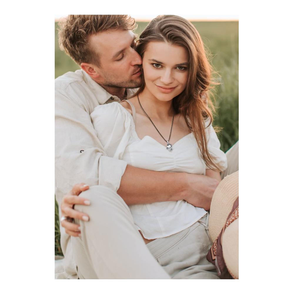 Authentische Wikinger Harmony Ball Kette aus Sterling Silber S925 mit Runenanhänger - Wikinger Amulett Halskette für Damen und Herren Witcher Energie Schmuck ideales Geschenk für Ehemann Frauen Mutter Vater