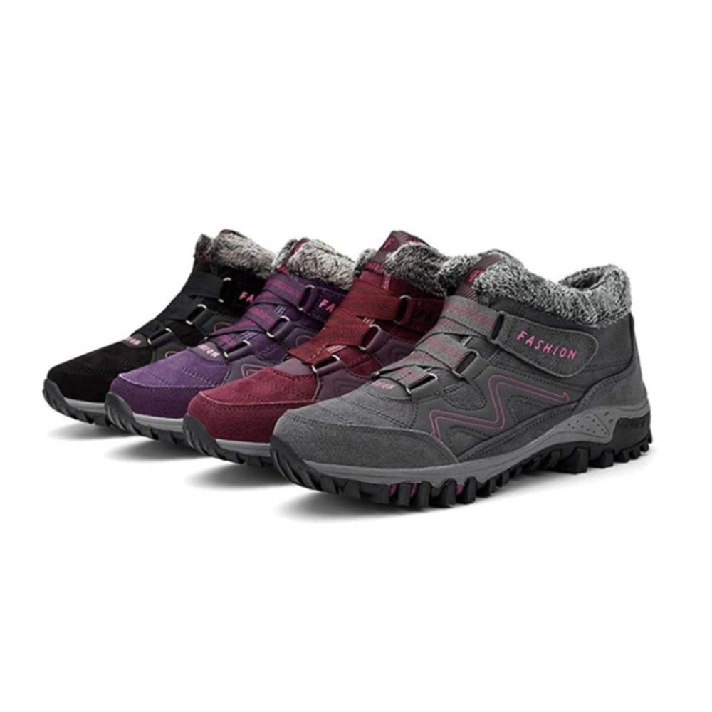 Winterstiefel für Damen Warme Trekking- & Wanderschuhe mit rutschfester Sohle