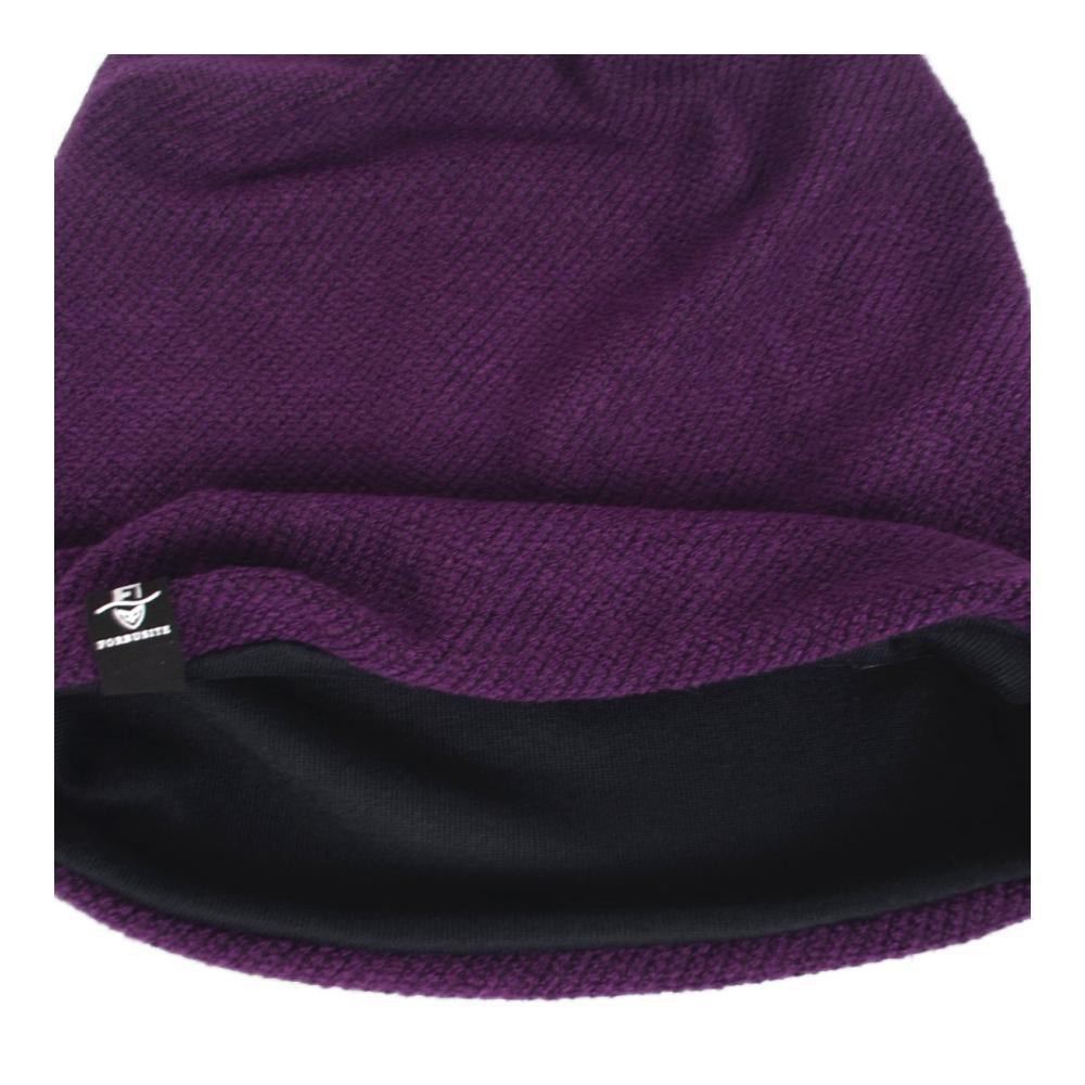Herren Strickmütze - Oversize Baggy Slouchy Skull Cap Mütze (B011s