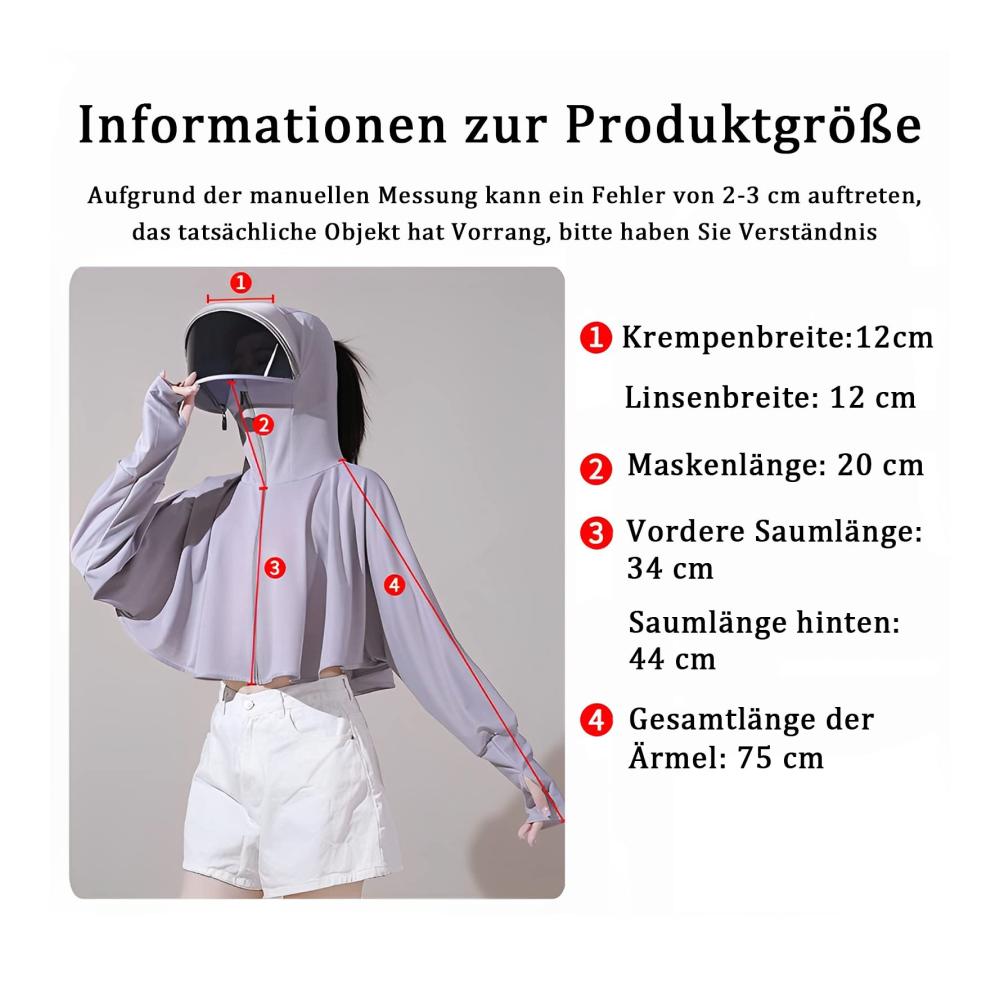 Langarm Rashguard Damen UV-Schutz-Shirt für Radfahren - Leichtes Outdoor-Shirt