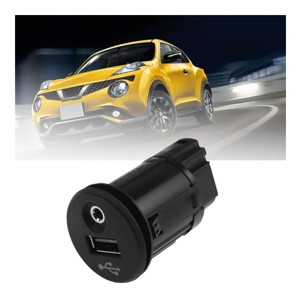 Klassischer BH 28023-BH00C mit AUX-Port-Adapter und USB-Hilfsstecker für Nissan Juke 2011-2019 (2014-2018) - Optimiertes 28023BH00C-Design