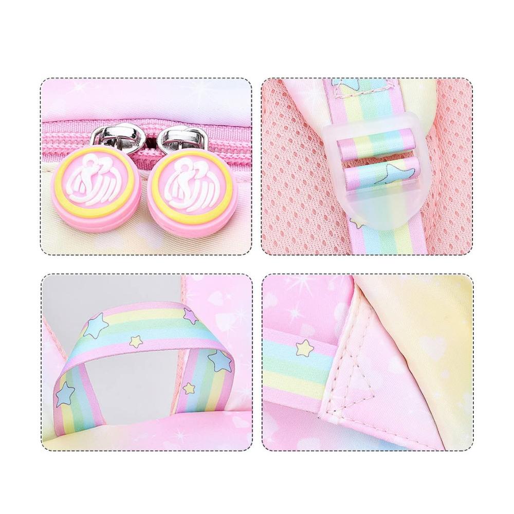 ACMEDE Mädchen Kinderrucksack – Leichter Schulranzen mit Galaxie Aufdruck für 1-6 Klasse – Kinder Schulrucksack ideal für Schule und Freizeit