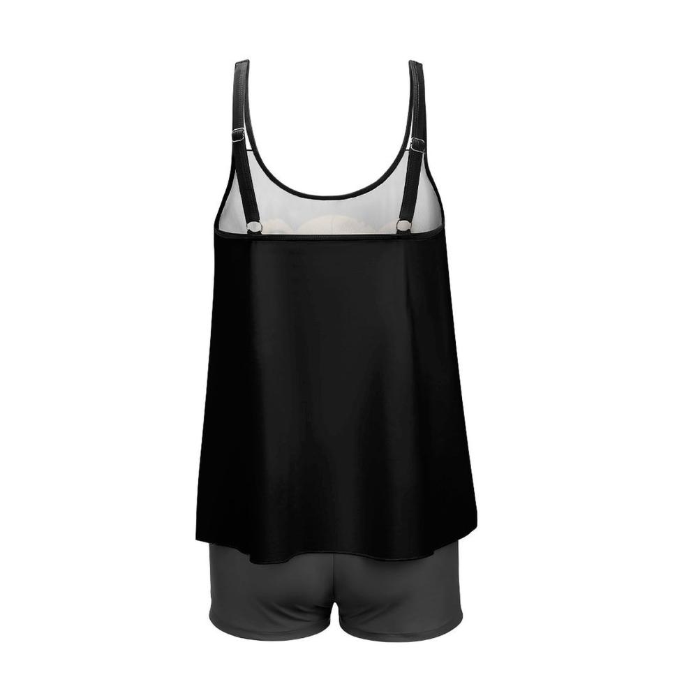 Damen Tankini Cartoon Bär Bikini für Schwimmen & Tauchen - Badeanzug Frauen für Strandspaß