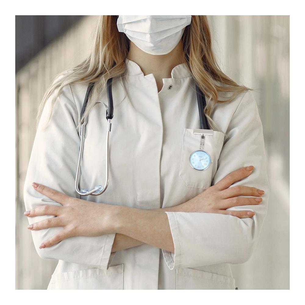 Metall Brosche Personalisierte Krankenschwesteruhr - Quarz Schwesternuhr mit Pulsfunktion für Kinder und Damen - Perfektes Weihnachtsgeschenk für Ärzte und Krankenschwestern